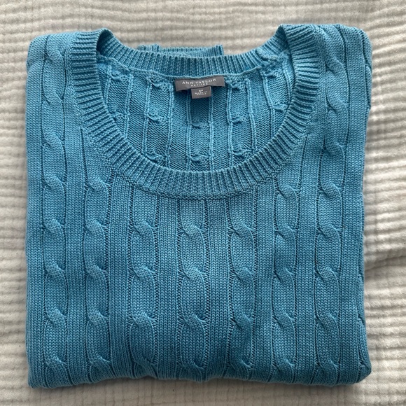Classic Ann Taylor Silk Cable Sweater - Vintage - Picture 1 of 5